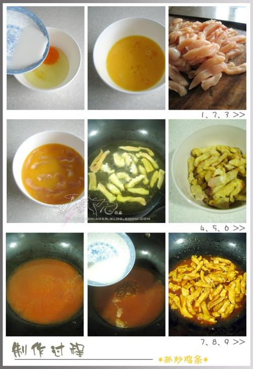 抓炒鸡条的做法