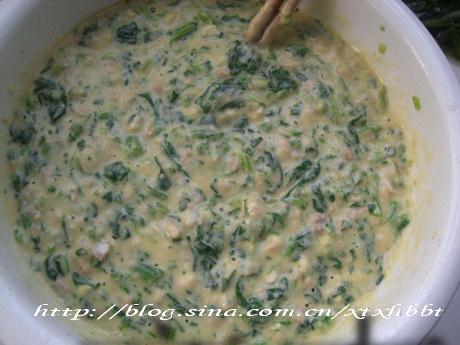 排骨菠菜饼的做法