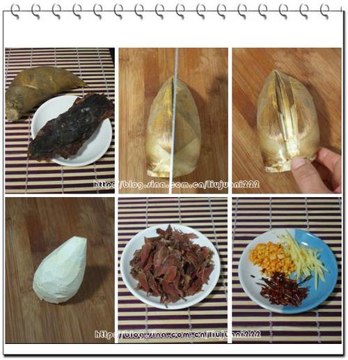 冬笋炒腊牛肉的做法