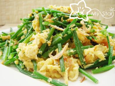 韭菜虾皮鸡蛋的做法