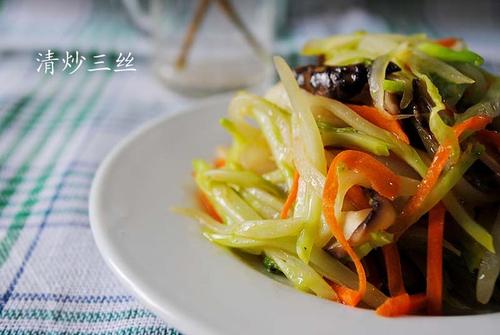 清炒三丝的做法