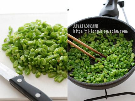 豆子炒肉的做法