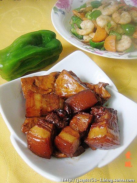 茶干红烧五花肉的做法