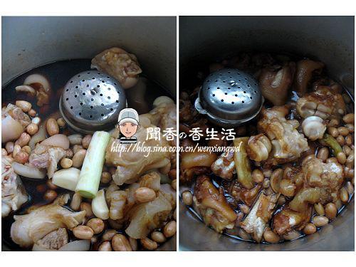 花生猪脚煲的做法