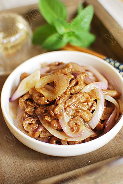 沙茶洋葱炒鸭肉的做法