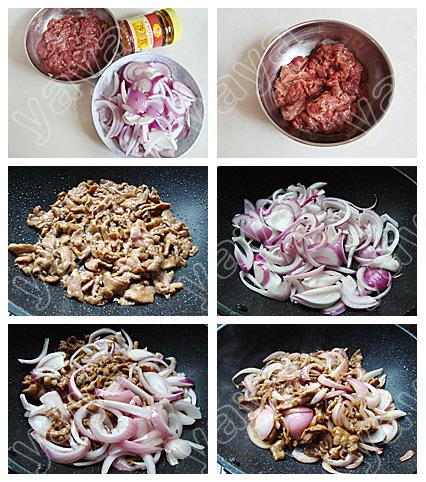 沙茶洋葱炒鸭肉的做法