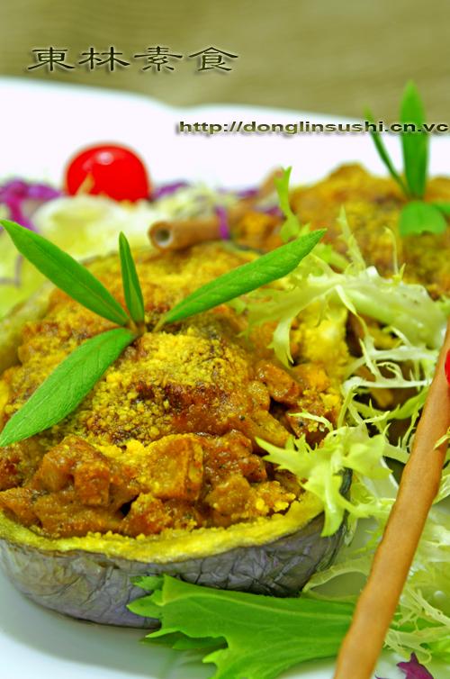 咖喱起司焗酿茄子的做法