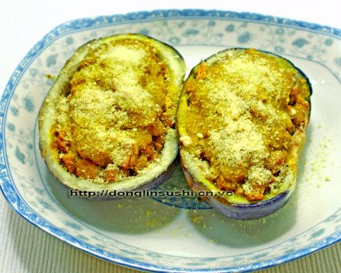 咖喱起司焗酿茄子的做法