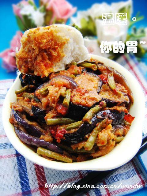 番茄豆角烧茄子的做法