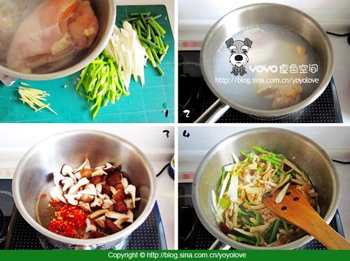小炒鸡丝的做法