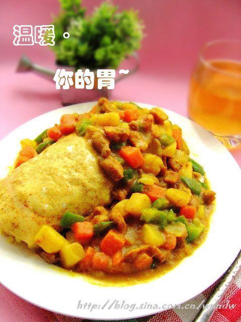 咖喱蛋包饭的做法