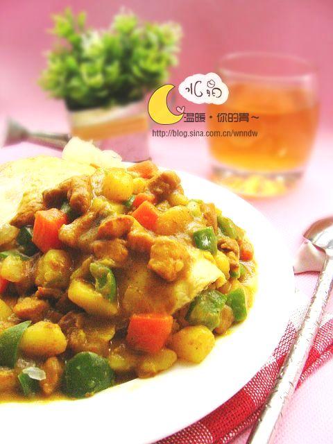 咖喱蛋包饭的做法