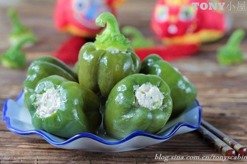 青椒肉盅的做法