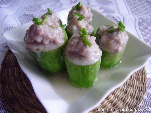 肉末蒸丝瓜的做法