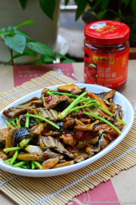 蒜蓉鳝片香菇的做法