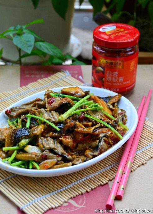 蒜蓉鳝片香菇的做法