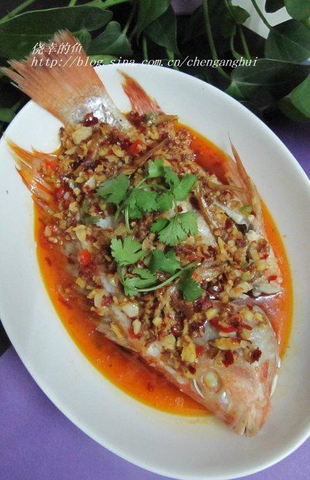 鱼仔辣酱蒸立鱼的做法