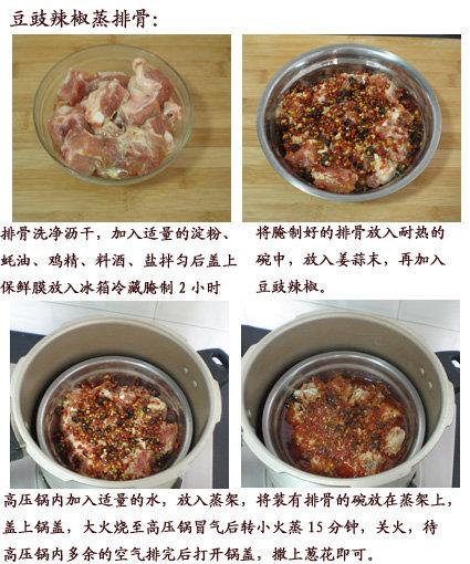 豆豉辣椒蒸排骨的做法