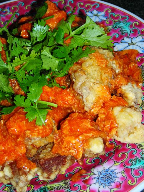 蛋茄汁粒粒骨的做法