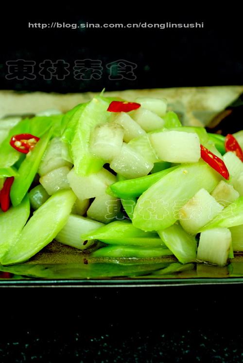 山药炒芥蓝的做法