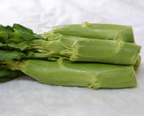 山药炒芥蓝的做法