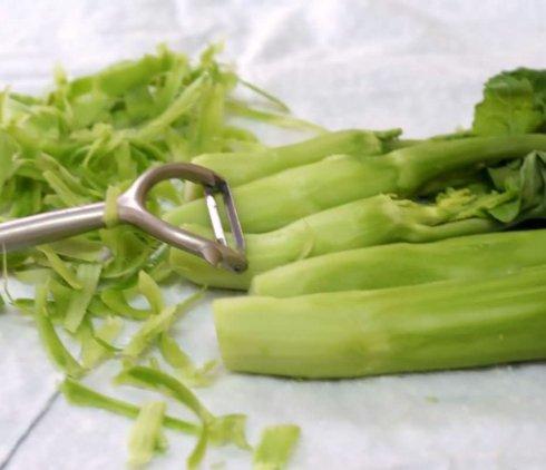 山药炒芥蓝的做法