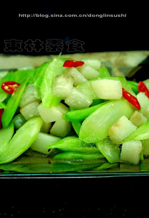 山药炒芥蓝的做法