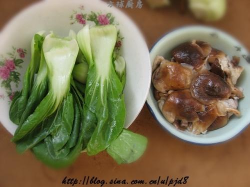 香菇扒油菜的做法