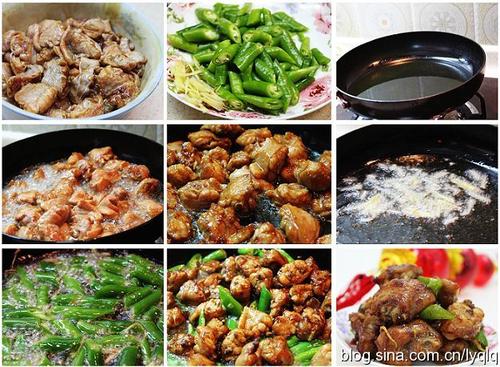 尖椒炒滑鸡的做法