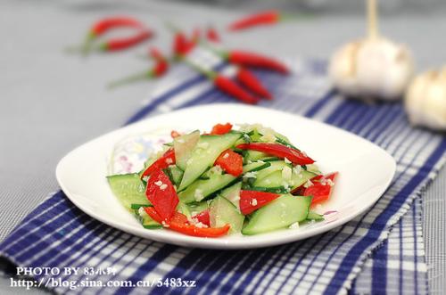 蒜香黄瓜的做法