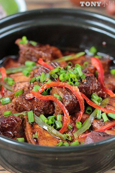 啤酒牛肉炖五香豆腐干的做法