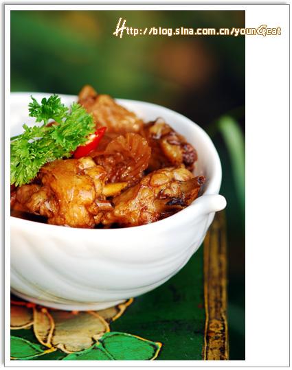元菇烧鸡的做法