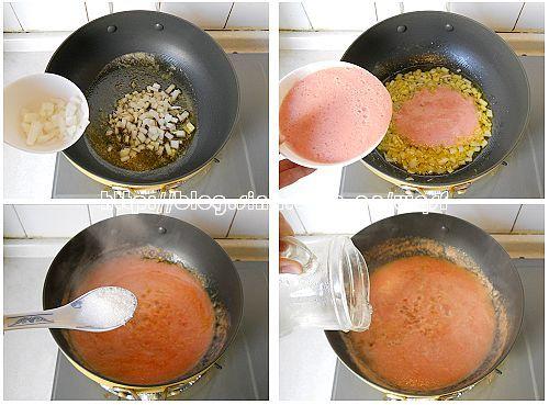 番茄蔬菜浓汤的做法