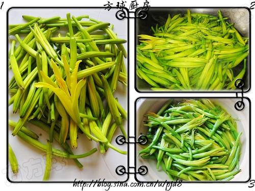 黄花菜炒肉的做法