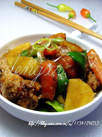 土豆胡萝卜炖鸡翅根的做法