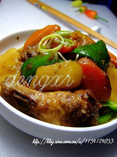 土豆胡萝卜炖鸡翅根的做法