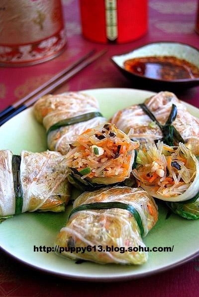 白菜粉丝包的做法