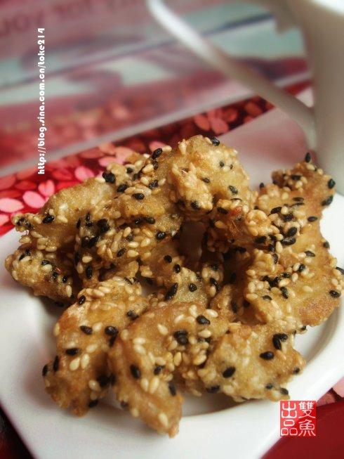 芝麻鱼条的做法