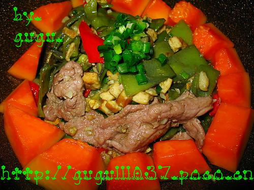 扁豆牛肉的做法