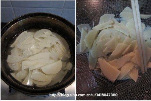 冬笋炒蹄筋的做法