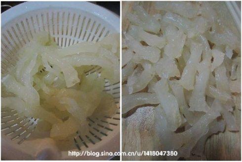 冬笋炒蹄筋的做法