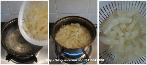 冬笋炒蹄筋的做法