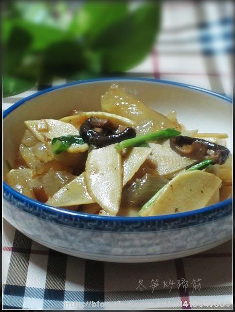 冬笋炒蹄筋的做法