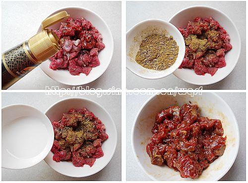 孜然牛肉粒的做法