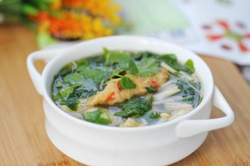 菌菇草头汤的做法