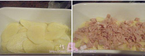 千层火腿马铃薯的做法