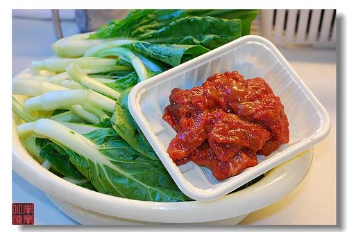 菜远炒牛肉、香菇炒甘笋的做法