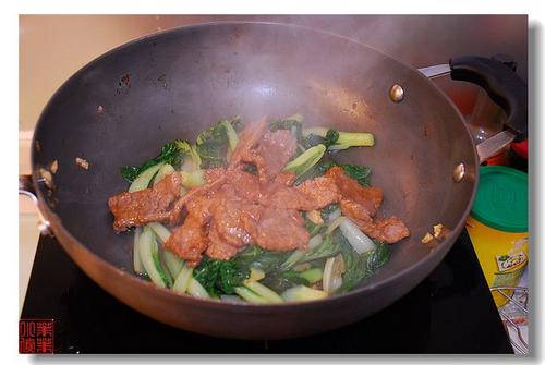 菜远炒牛肉、香菇炒甘笋的做法