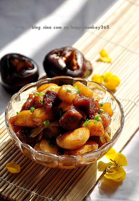 荸荠红烧肉的做法