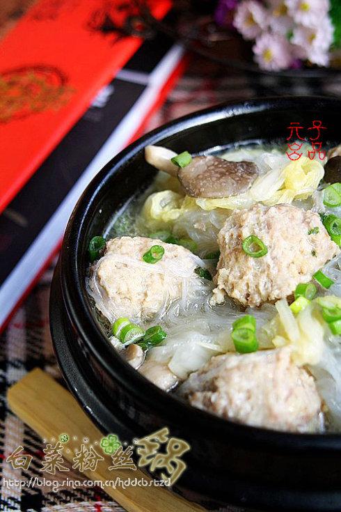 白菜丸子锅的做法